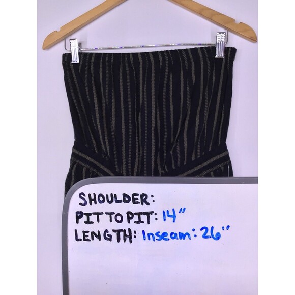 Out From Under Black Striped‎ Strapless Jumpsuit Women’s Size Medium NEW - Picture 7 of 7